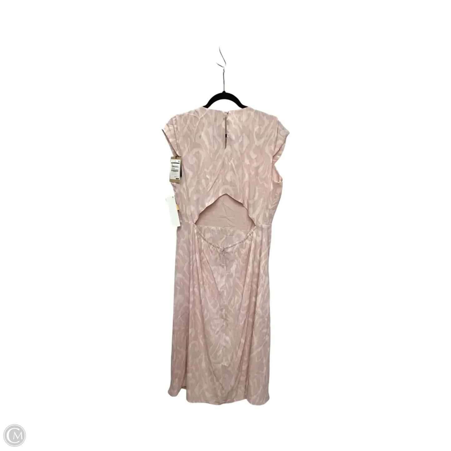Designer Dress Party Long By Halogen In Pink, Size: L