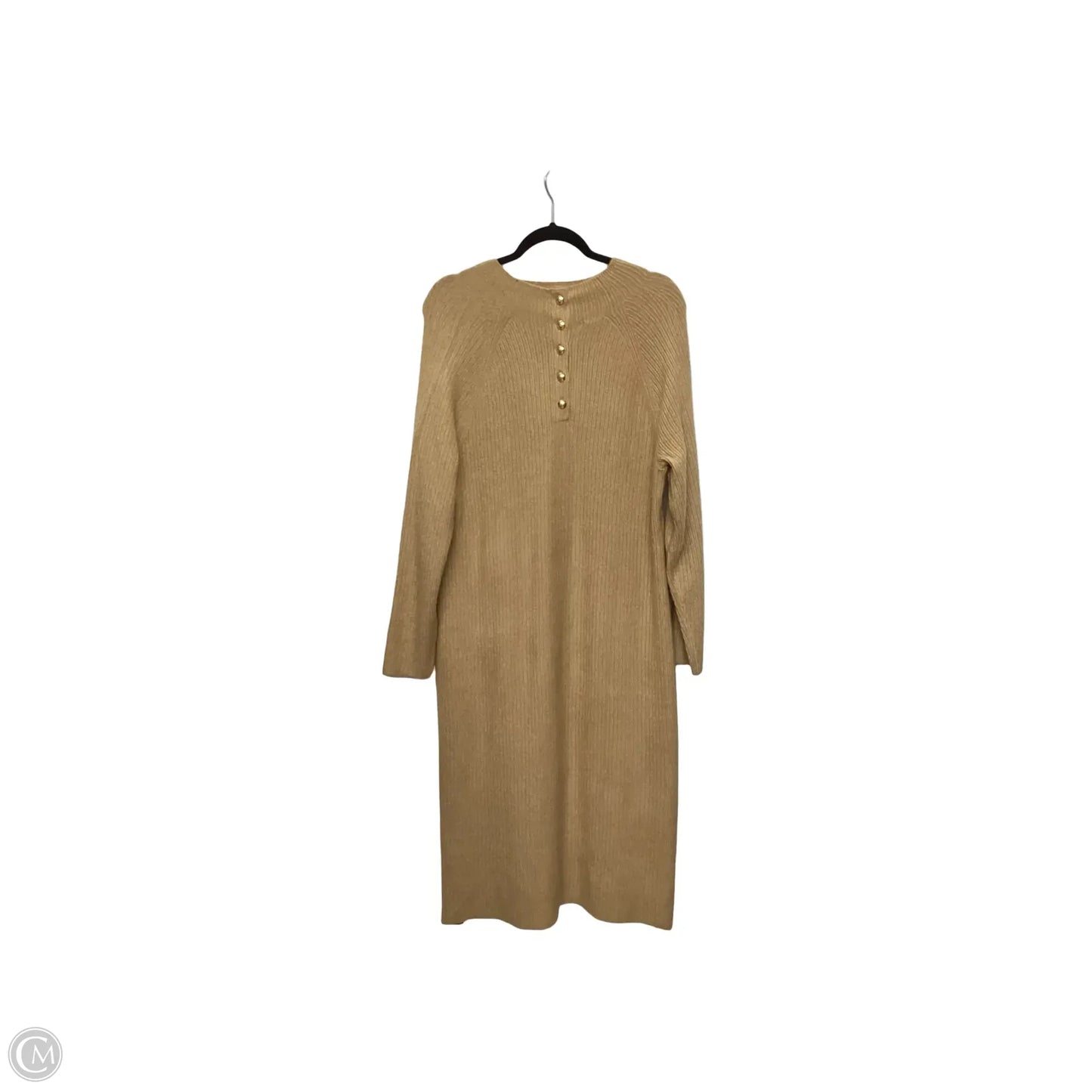 Dress Casual Midi By Talbots In Tan, Size: Xlp