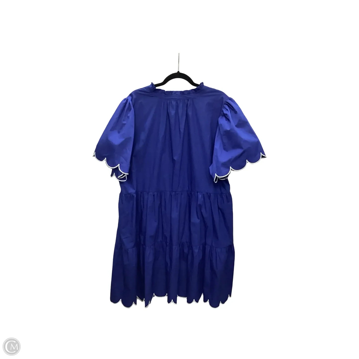 Dress Casual Short By Sugar Lips In Blue, Size: 2x