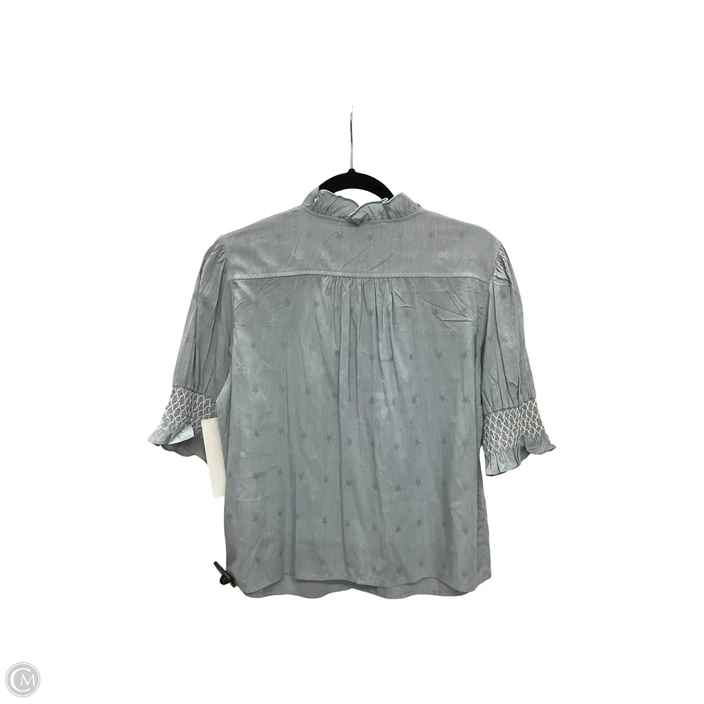 Blouse Short Sleeve By Rochelle Behrens In Blue, Size: L