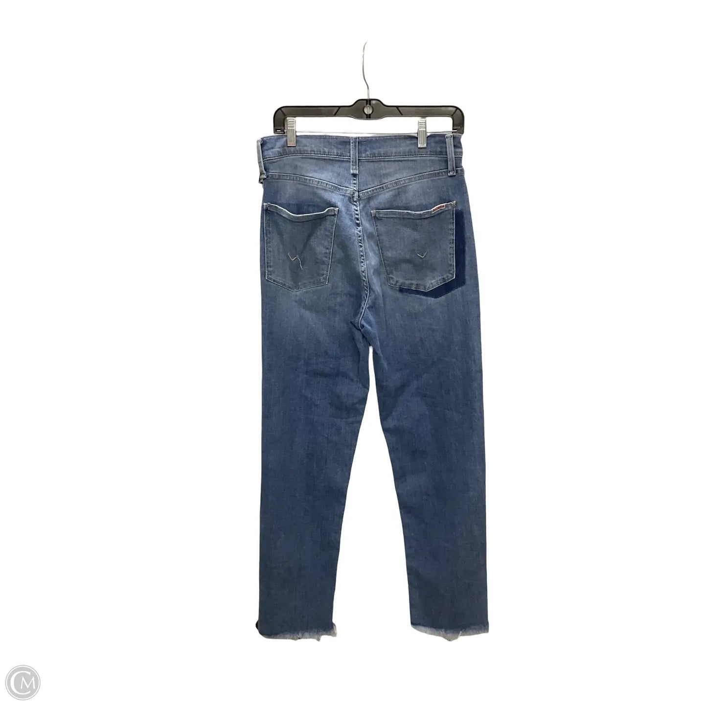 Jeans Straight By Hudson In Blue Denim, Size: 4