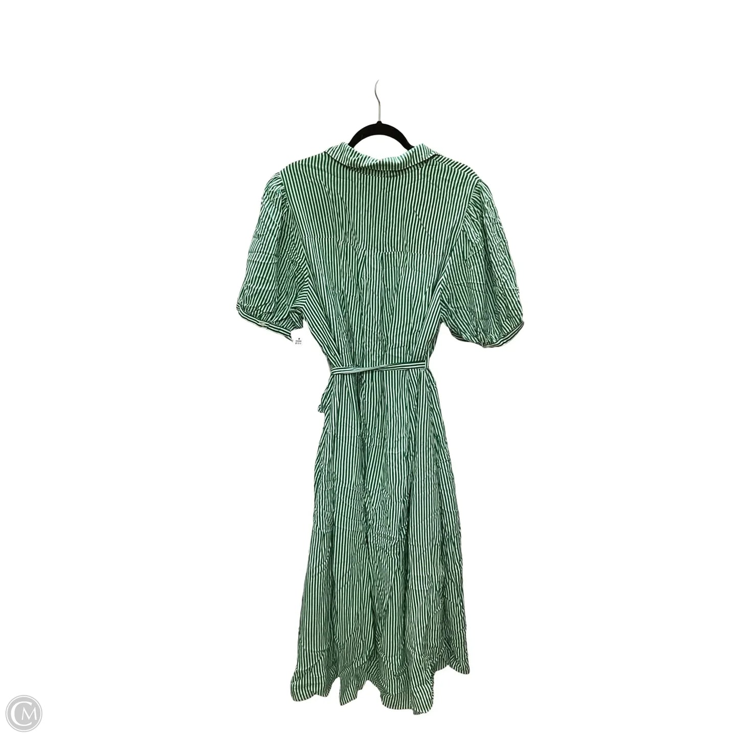 Dress Casual Maxi By Crown And Ivy In Green & White, Size: 3x