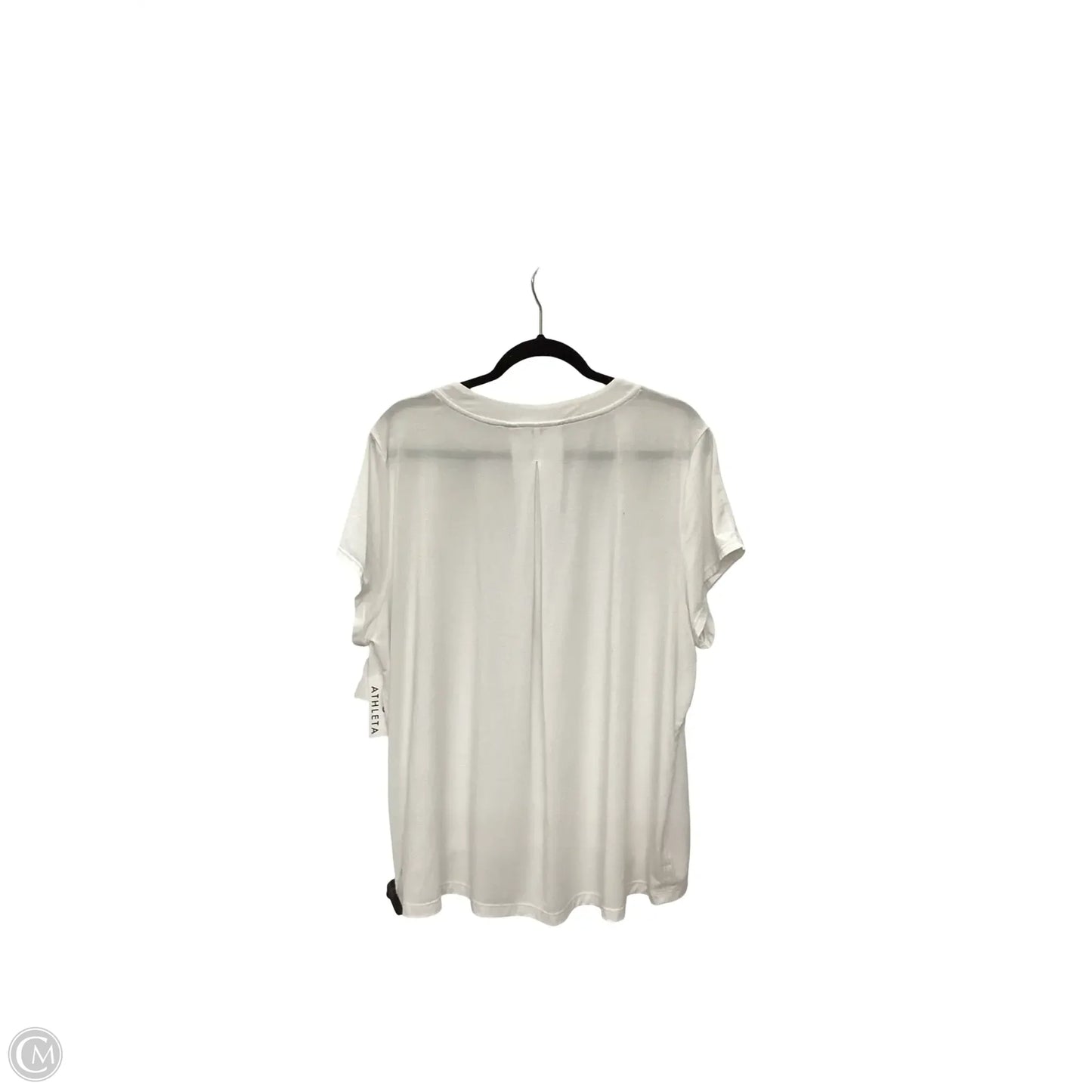 Athletic Top Short Sleeve By Athleta In White, Size: L