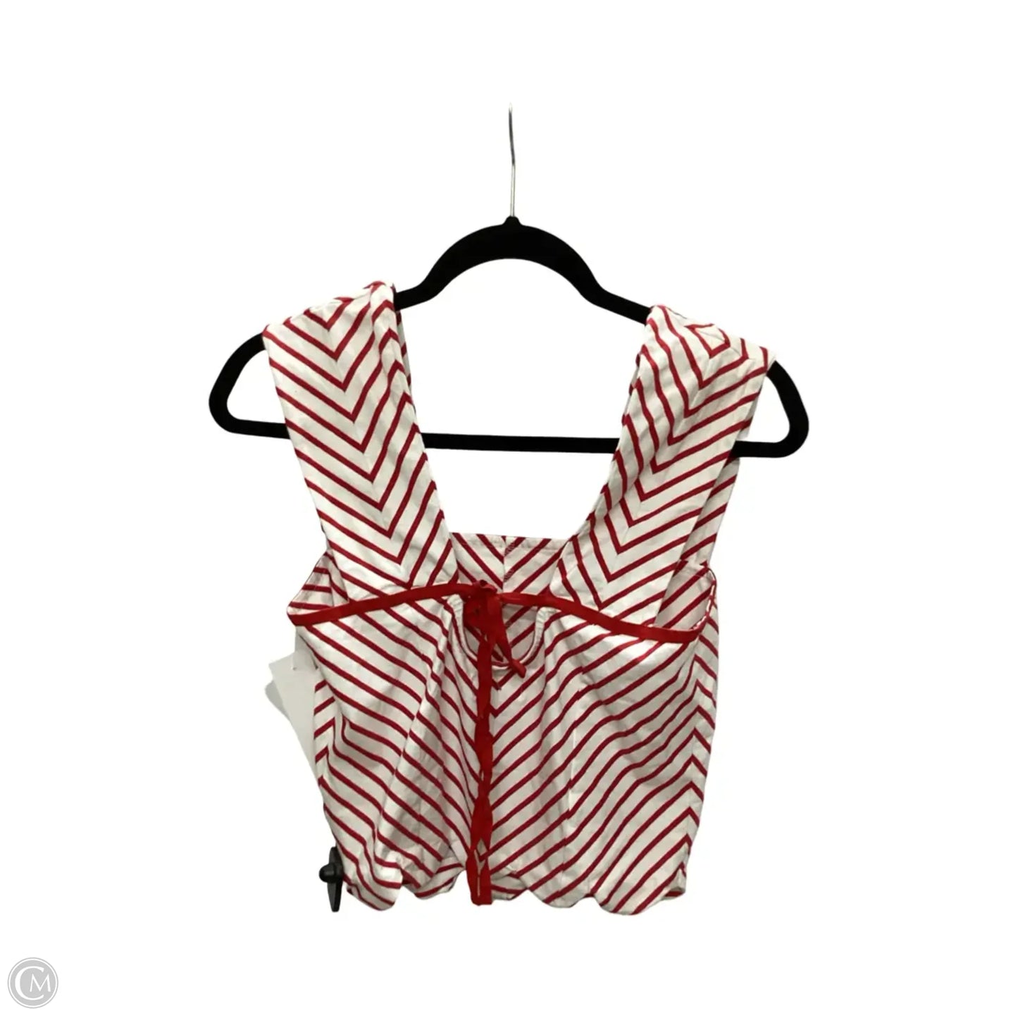 Blouse Sleeveless By Maeve In Red & Yellow, Size: S