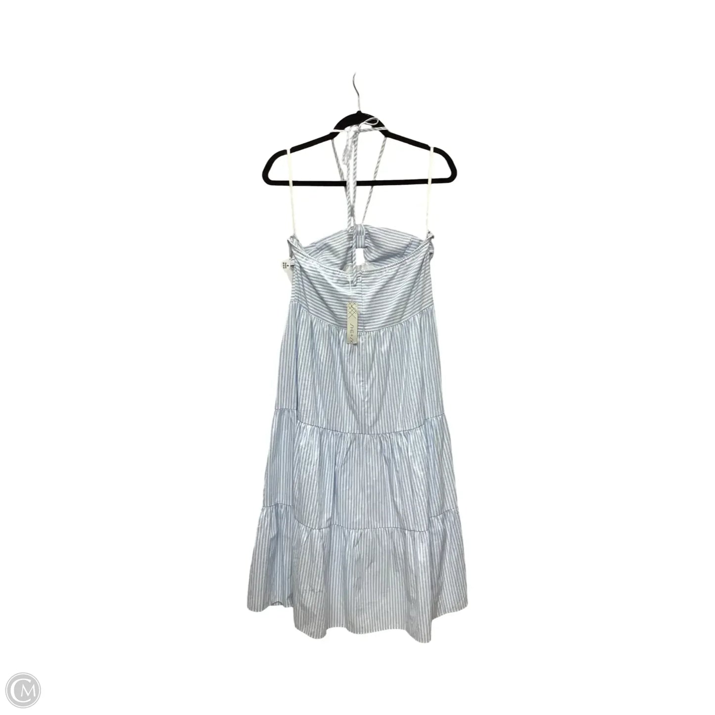 Dress Casual Midi By She + Sky In Blue & White, Size: L