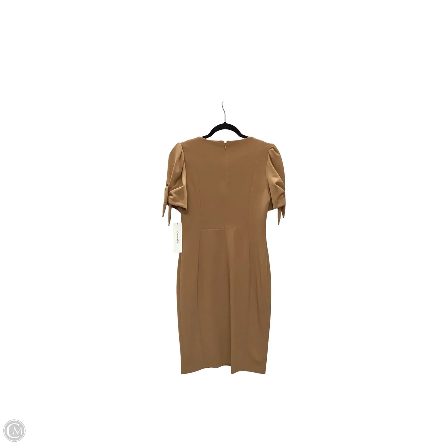 Dress Work By Calvin Klein In Tan, Size: 6