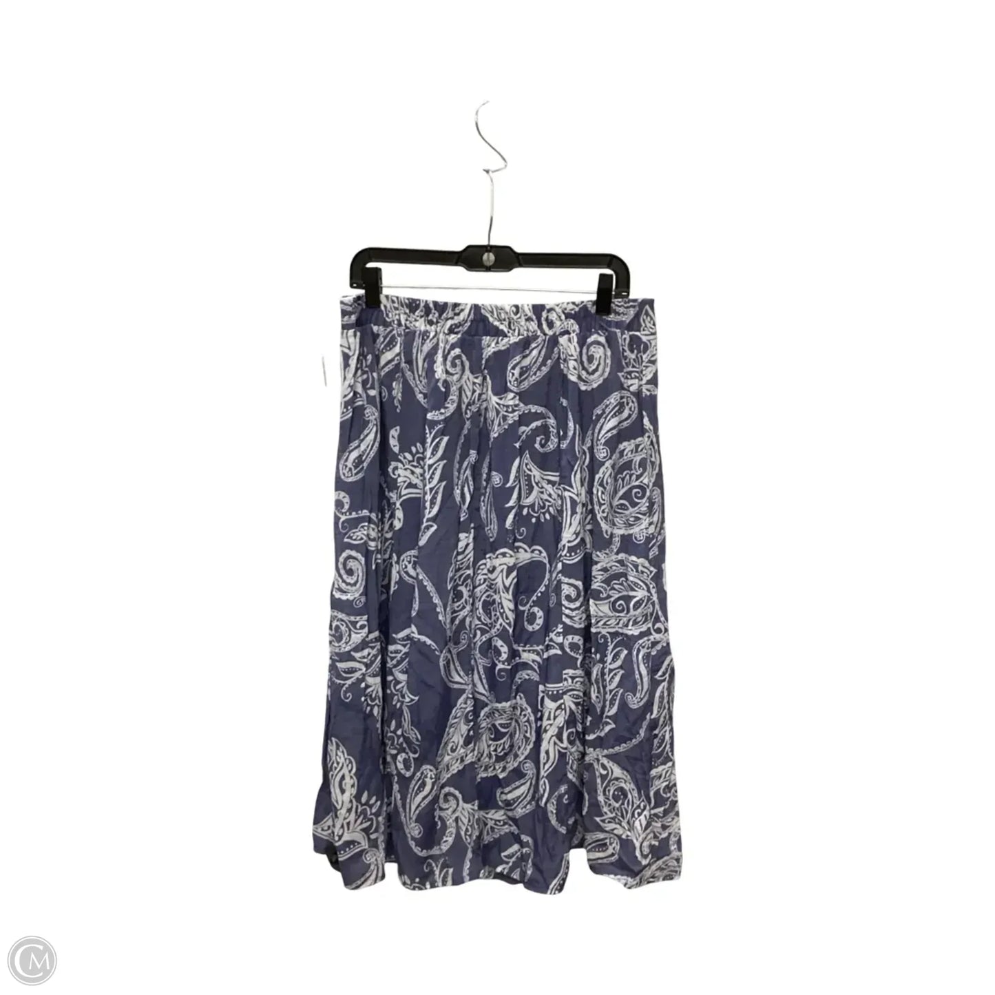 Skirt Maxi By Mlle Gabrielle In Blue & White, Size: L