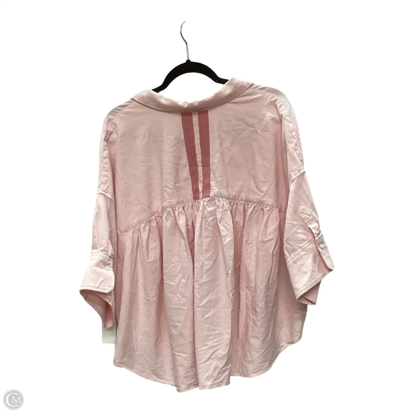 Blouse Short Sleeve By Maeve In Pink, Size: 2x