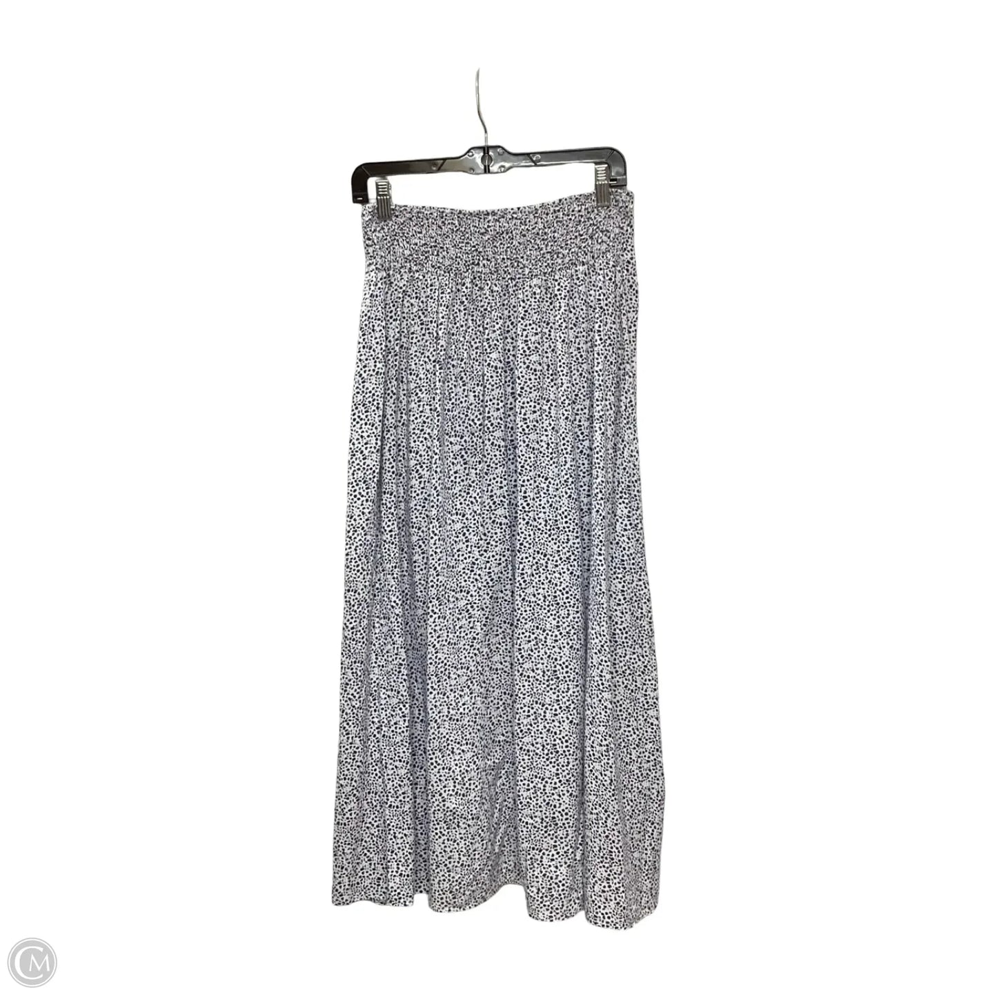 Skirt Maxi By Japna In Blue & White, Size: L