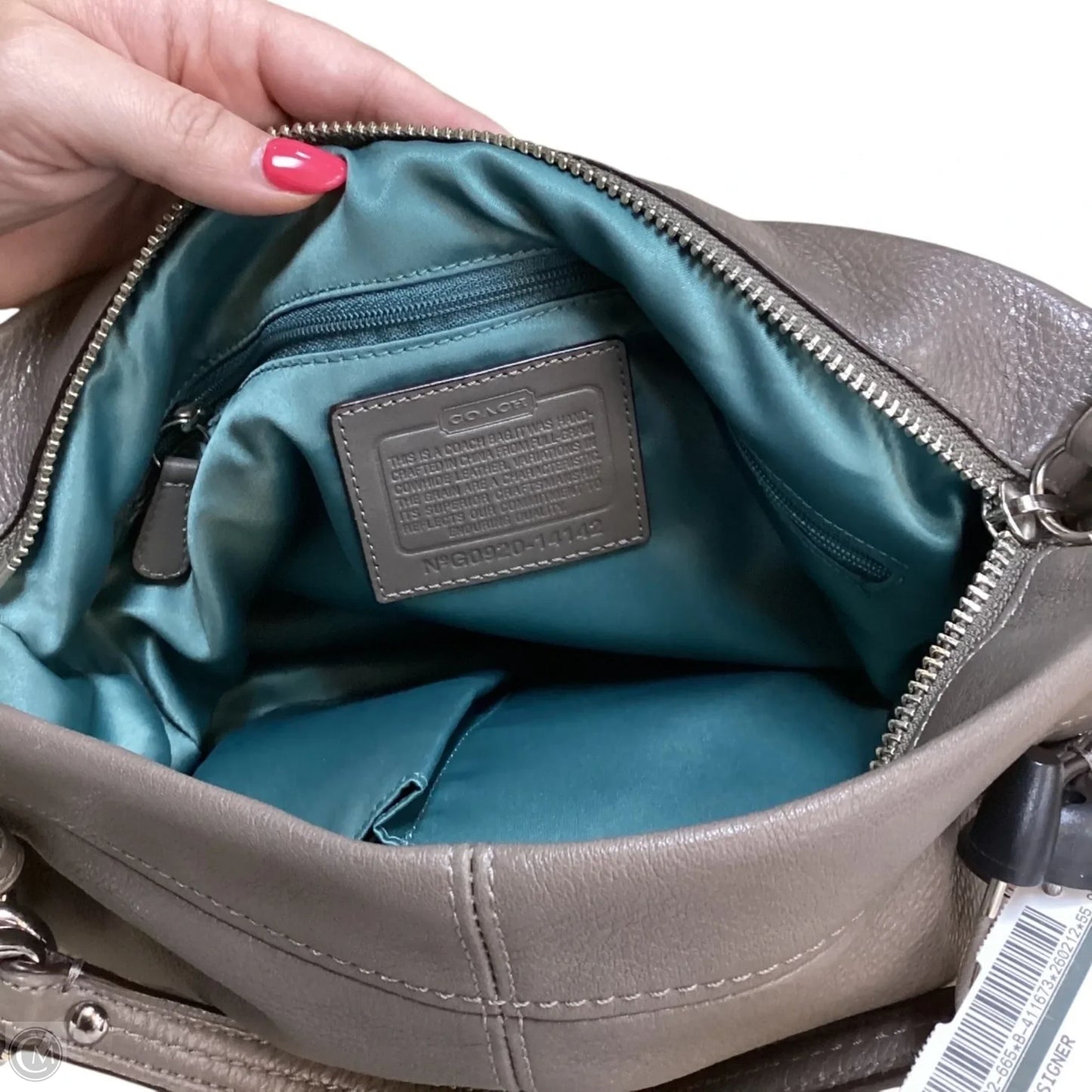 Handbag Designer By Coach, Size: Medium