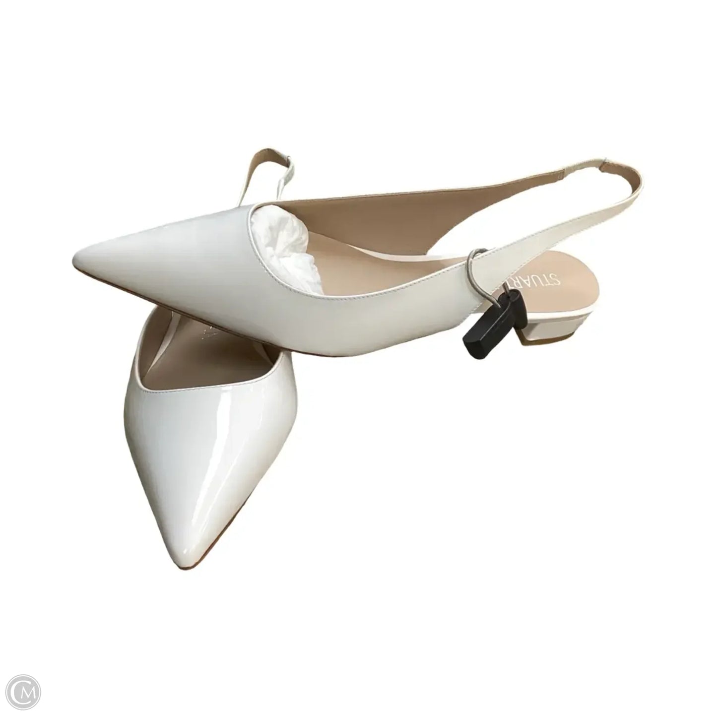 Shoes Designer By Stuart Weitzman In White, Size: 9.5