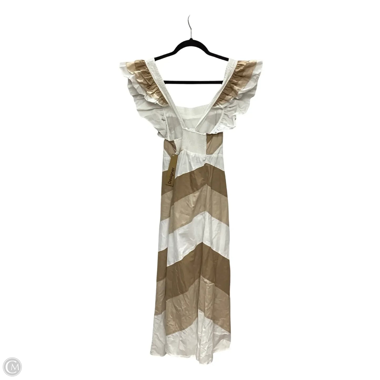 Designer Dress Casual Maxi By Sofie The Label In Tan, Size: S