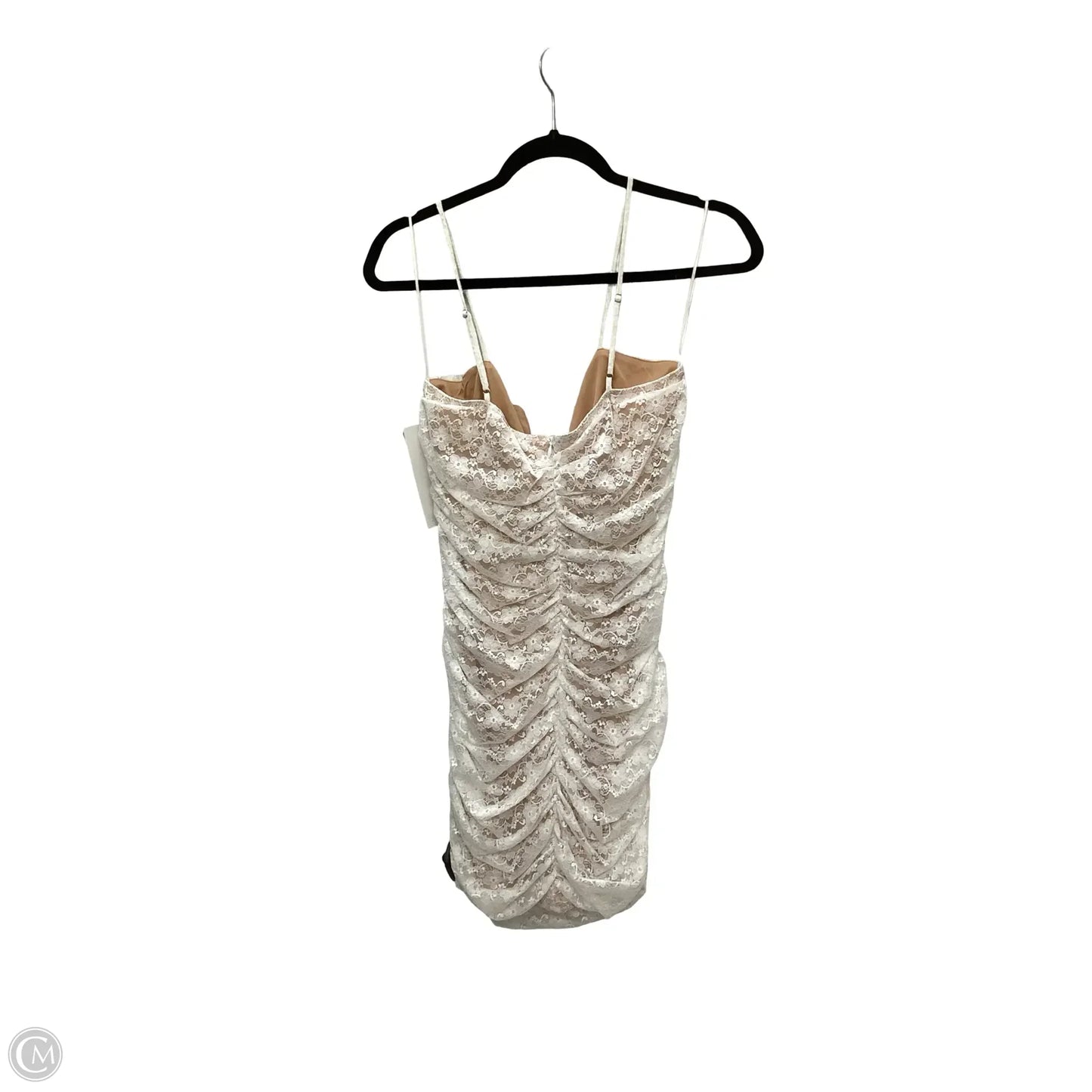 Designer Dress Casual Short By Blue Blush In White, Size: L