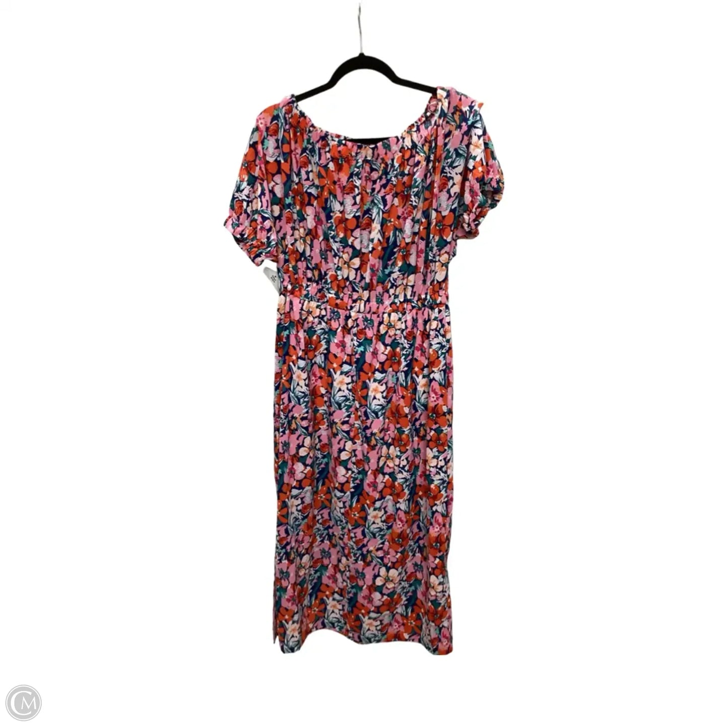 Dress Casual Maxi By Ott In Floral Print, Size: Xl