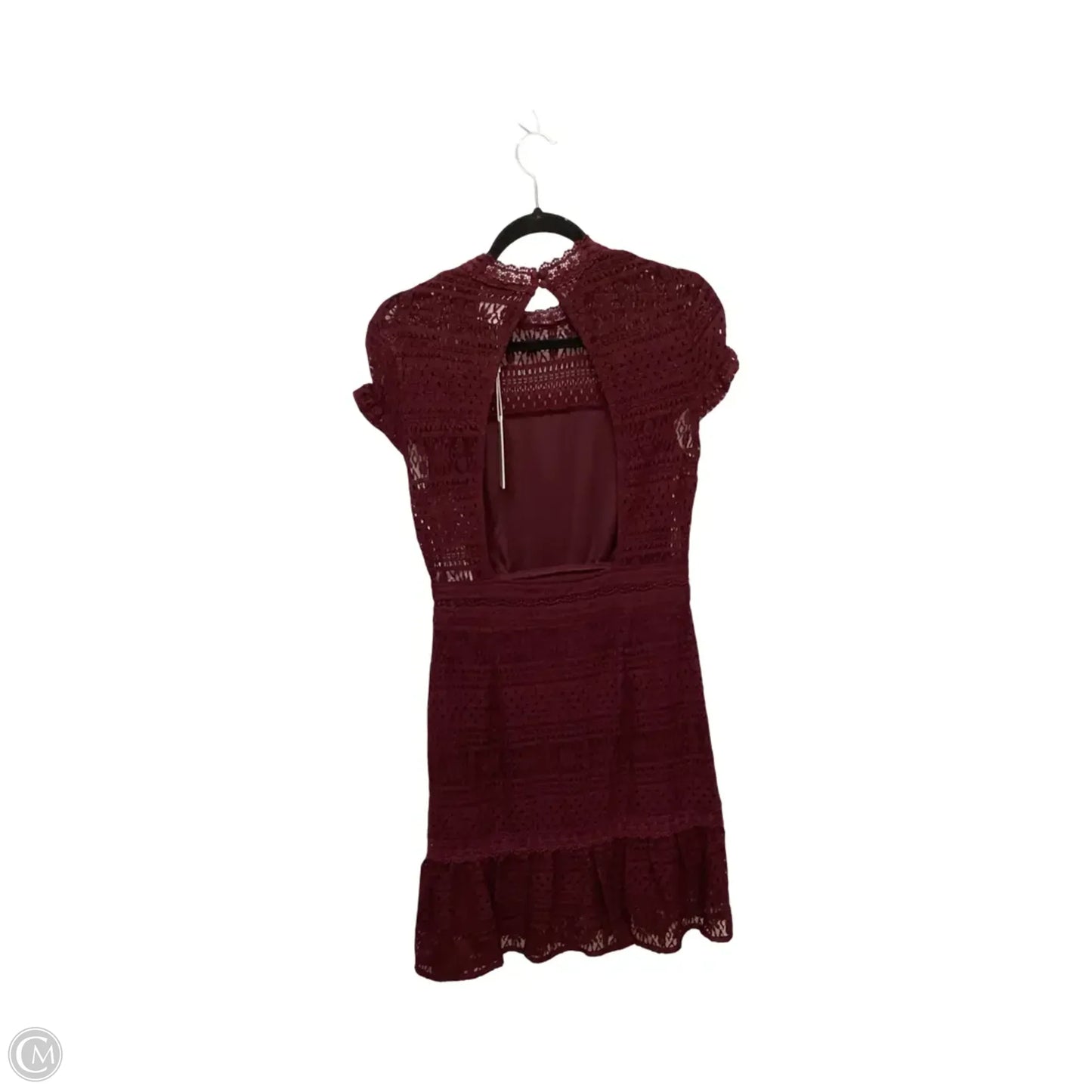 Designer Dress Casual Short By Foxiedox In Red, Size: M