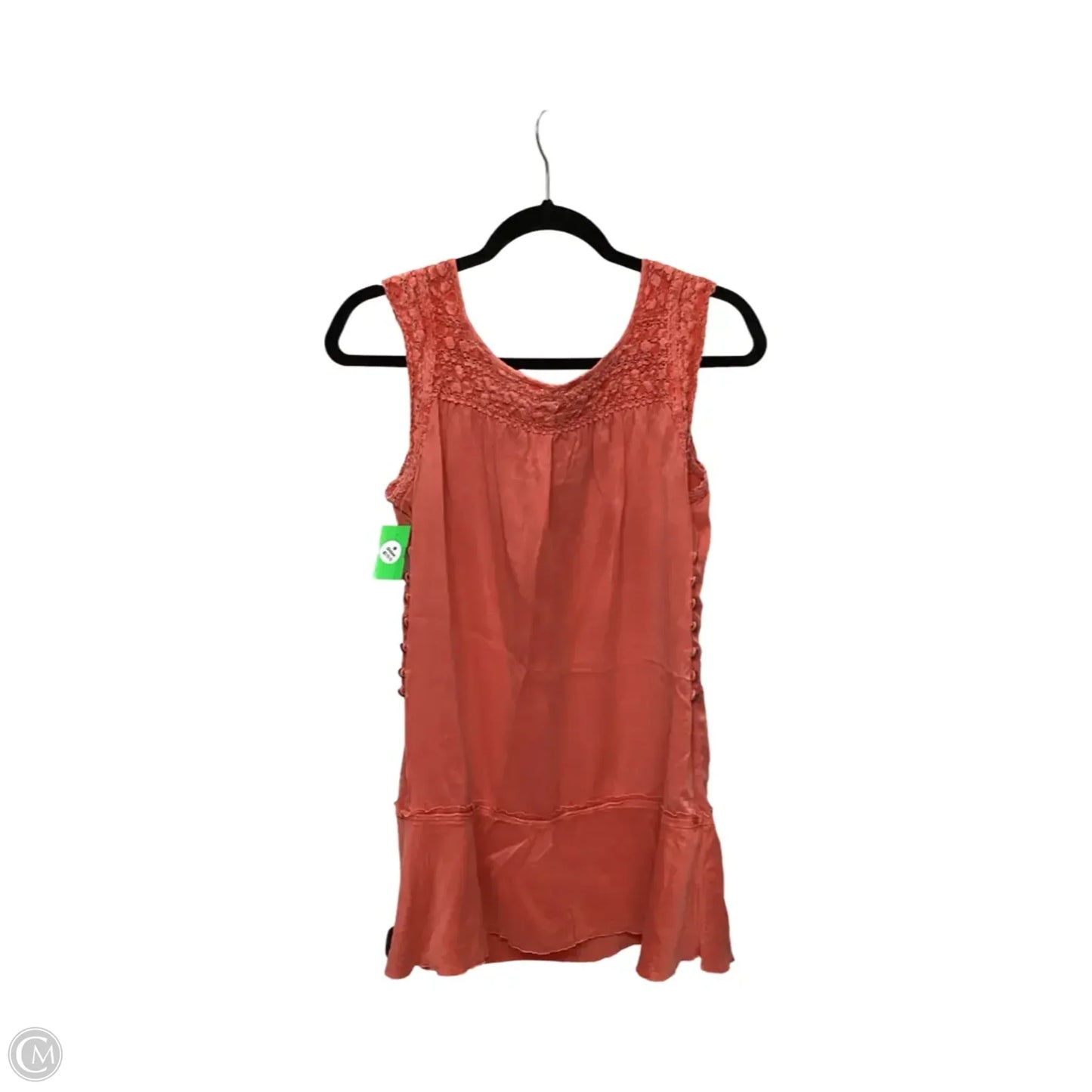 Blouse Sleeveless By Free People In Orange, Size: 8