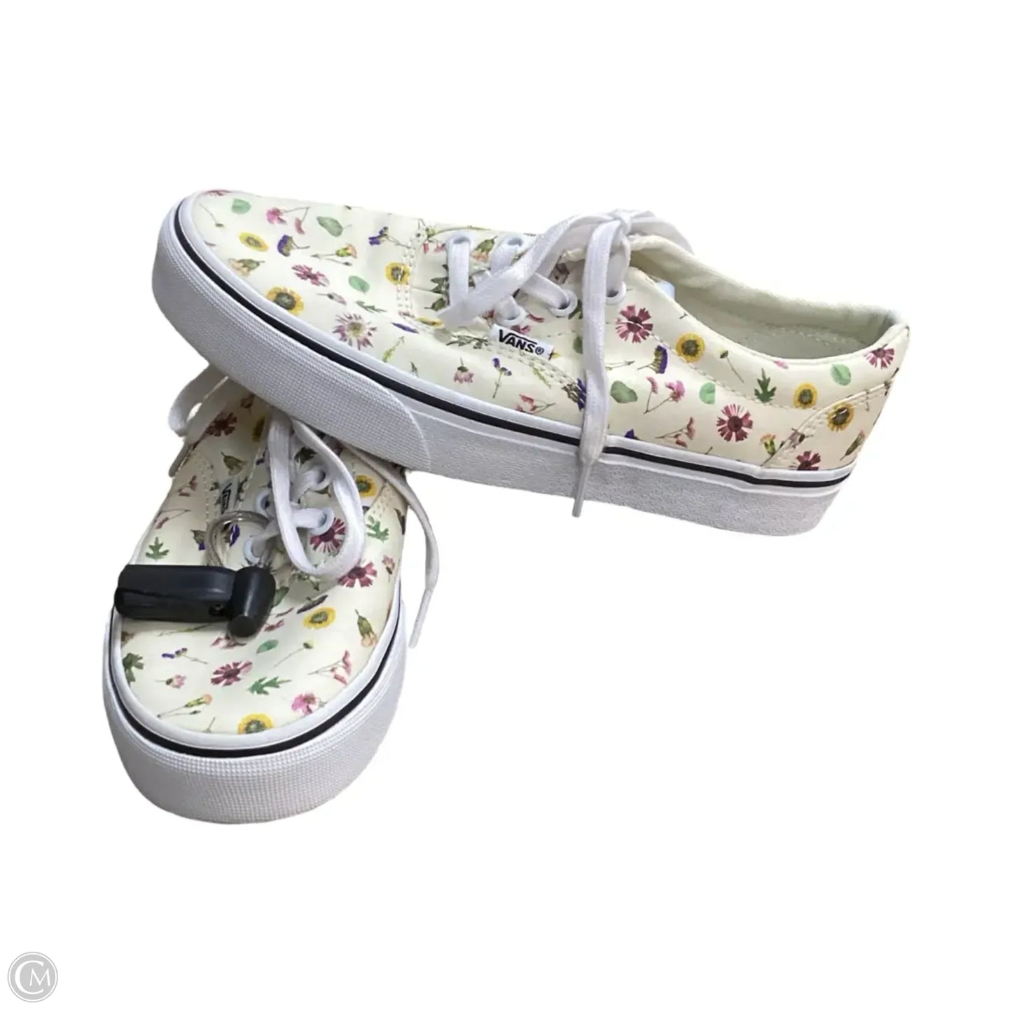Shoes Sneakers By Vans In Floral Print, Size: 6