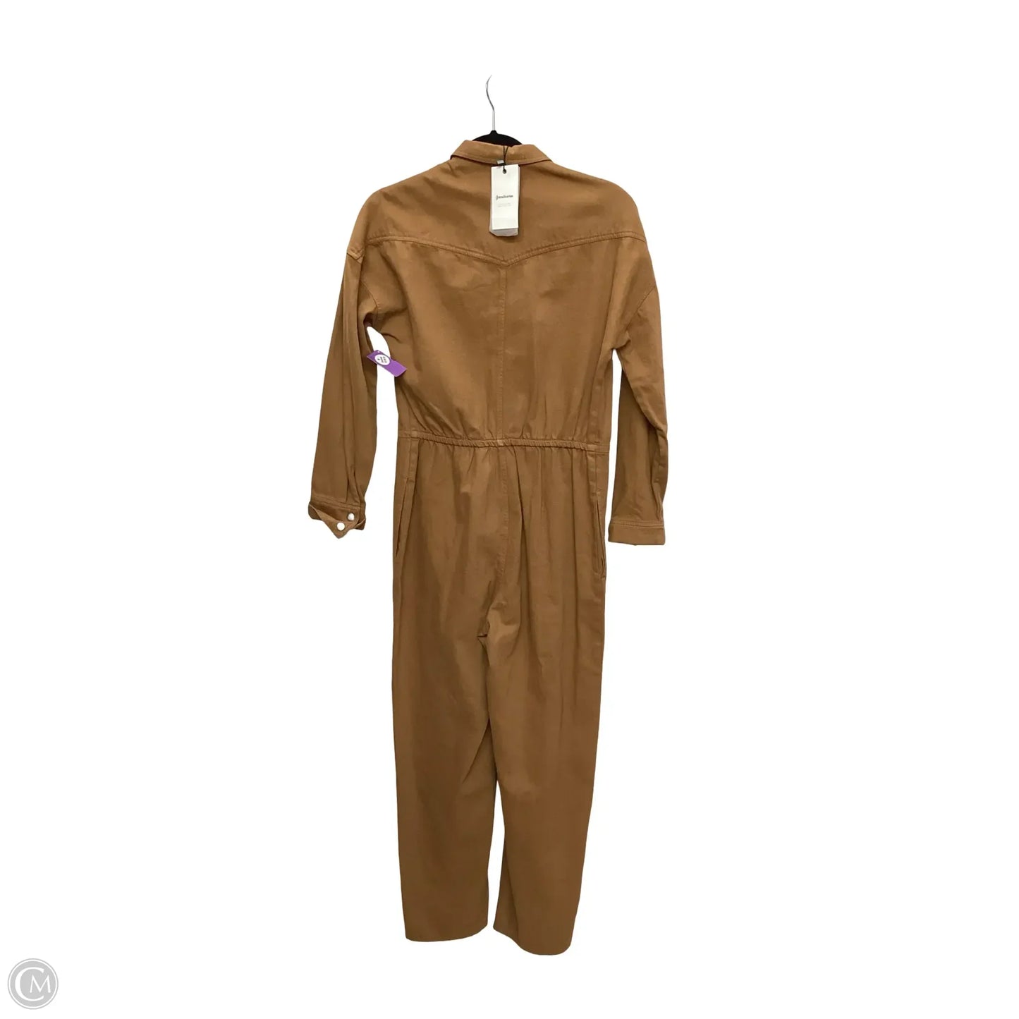 Jumpsuit By Stradivarius In Brown Denim, Size: S