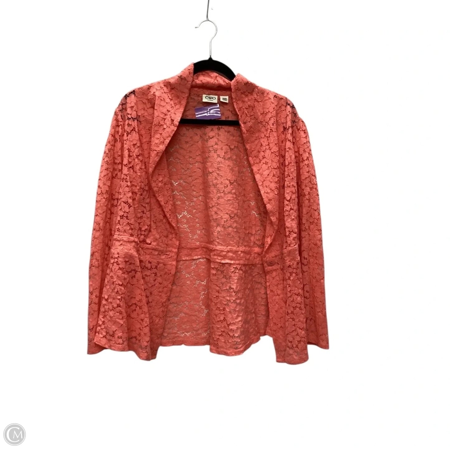 Blazer By Cato In Pink, Size: 1x