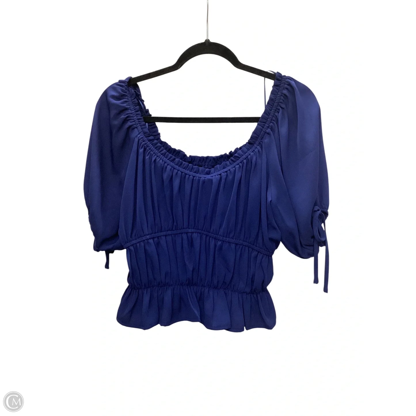 Top Short Sleeve By Sugar Lips In Blue, Size: M