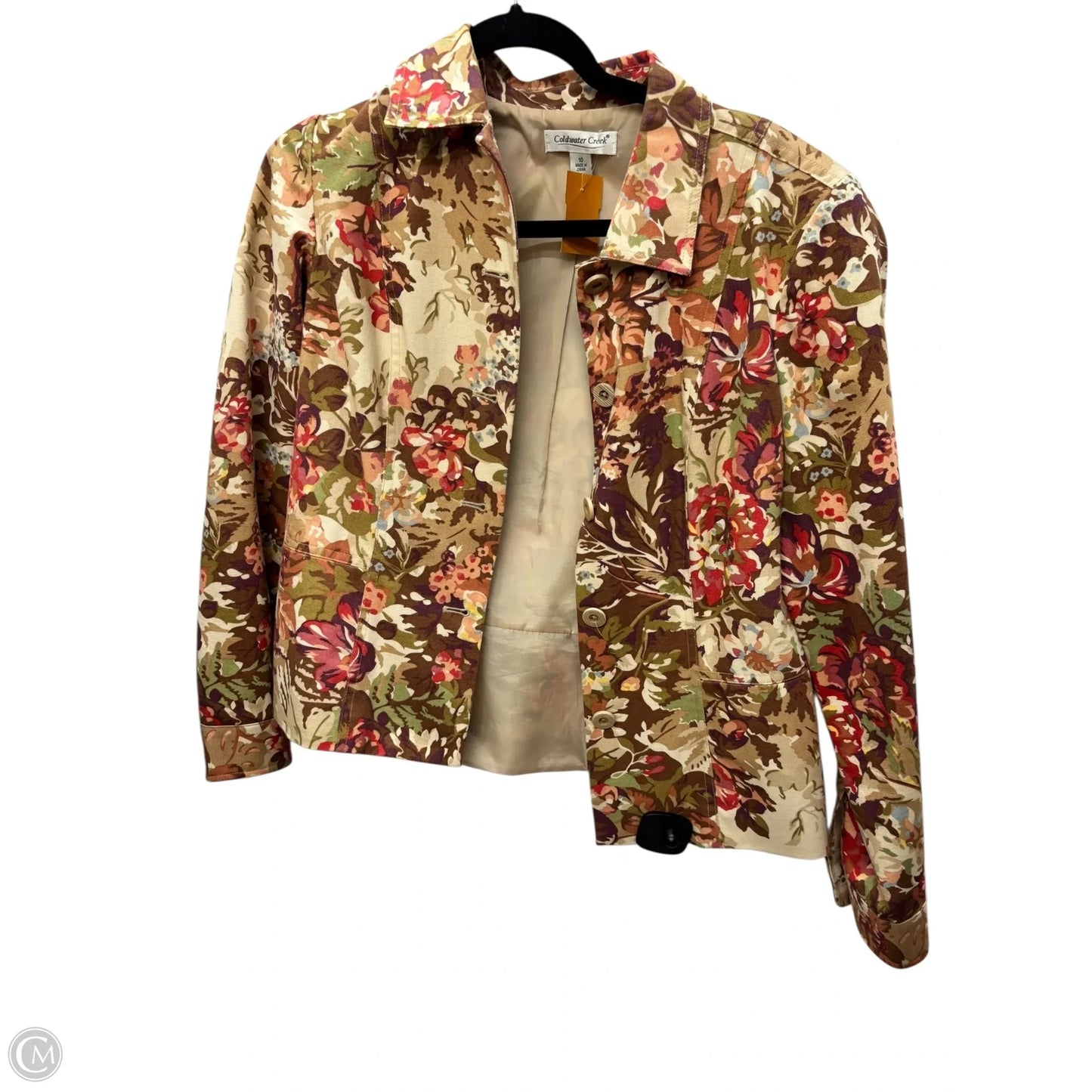 Blazer By Coldwater Creek In Floral Print, Size: M