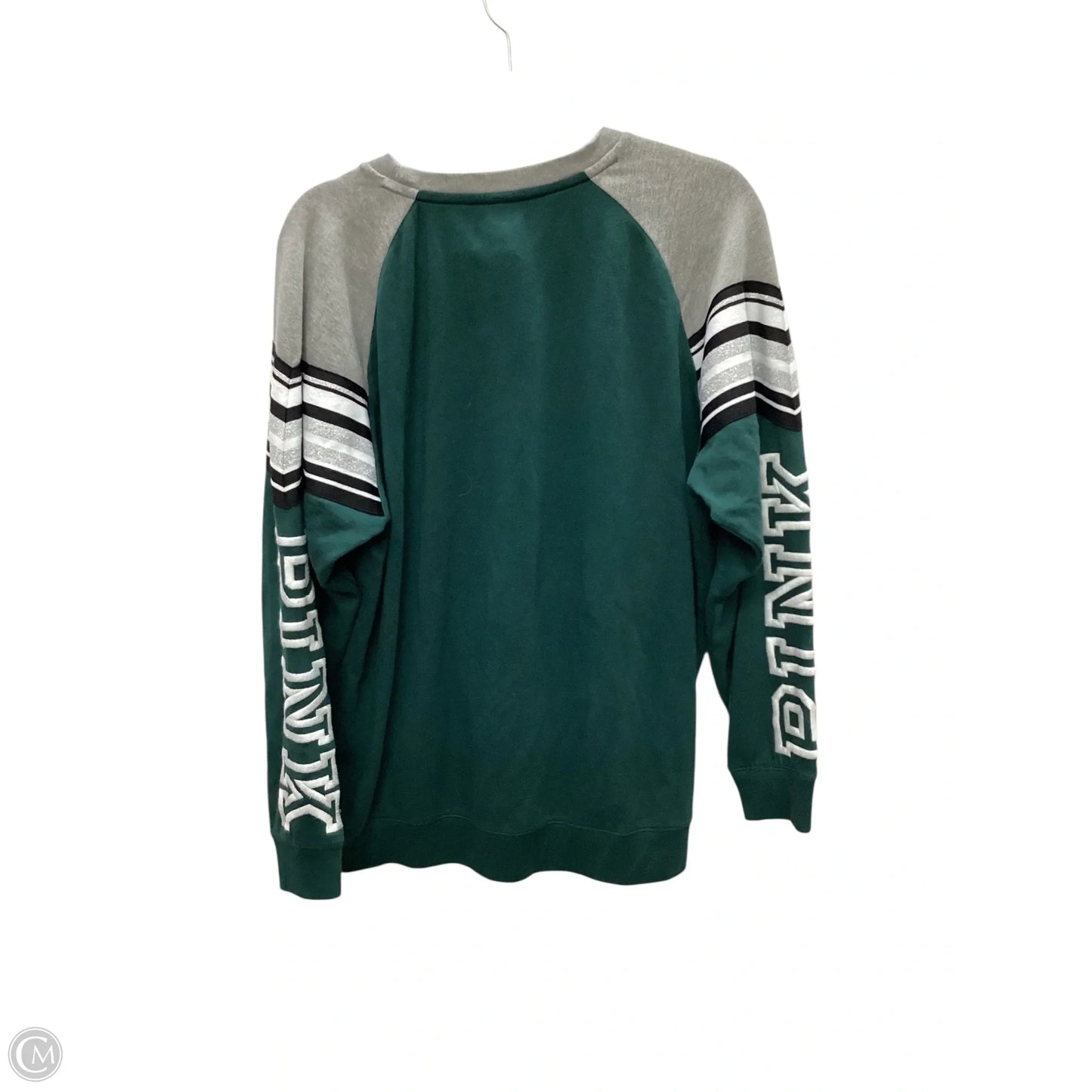 Top Long Sleeve By Pink In Green, Size: L