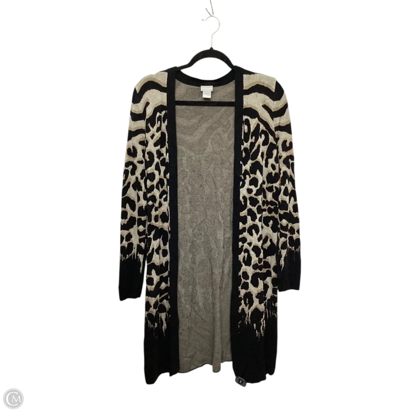 Cardigan By Chicos In Animal Print, Size: M