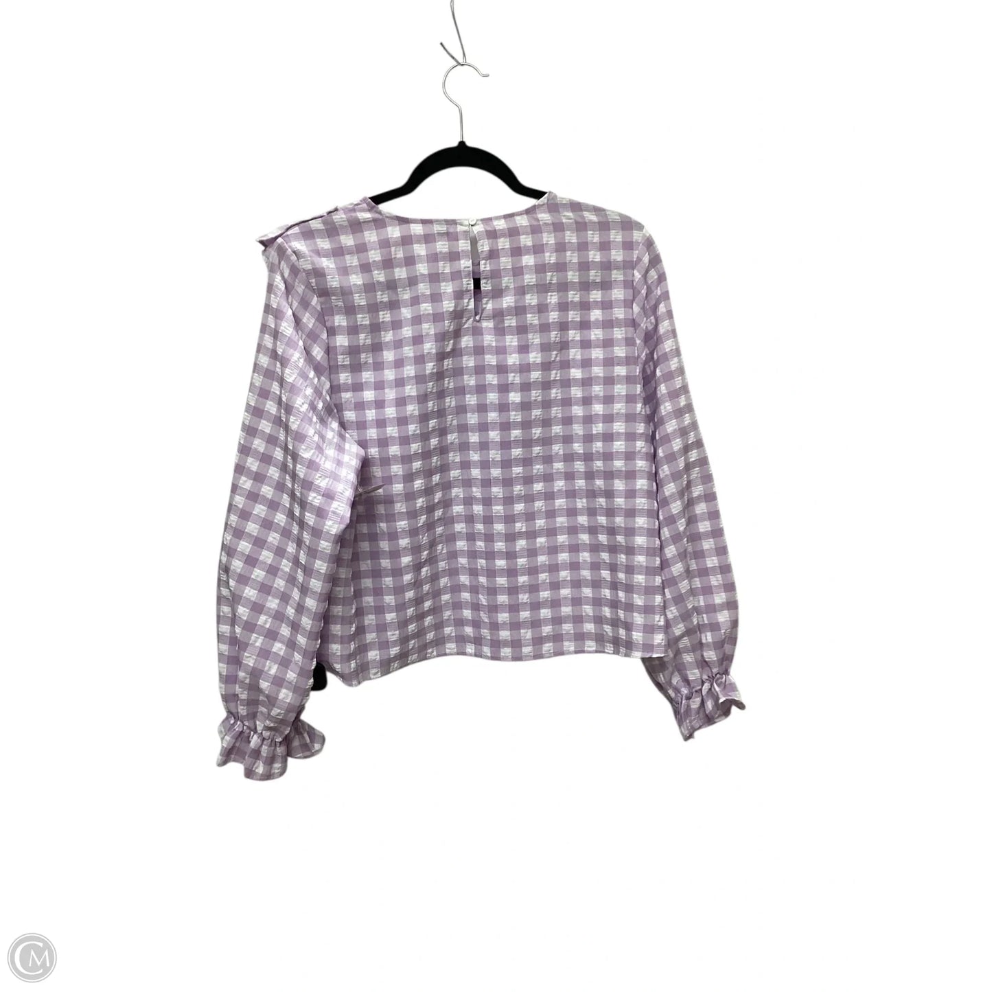 Blouse Long Sleeve By Divided In Purple, Size: M