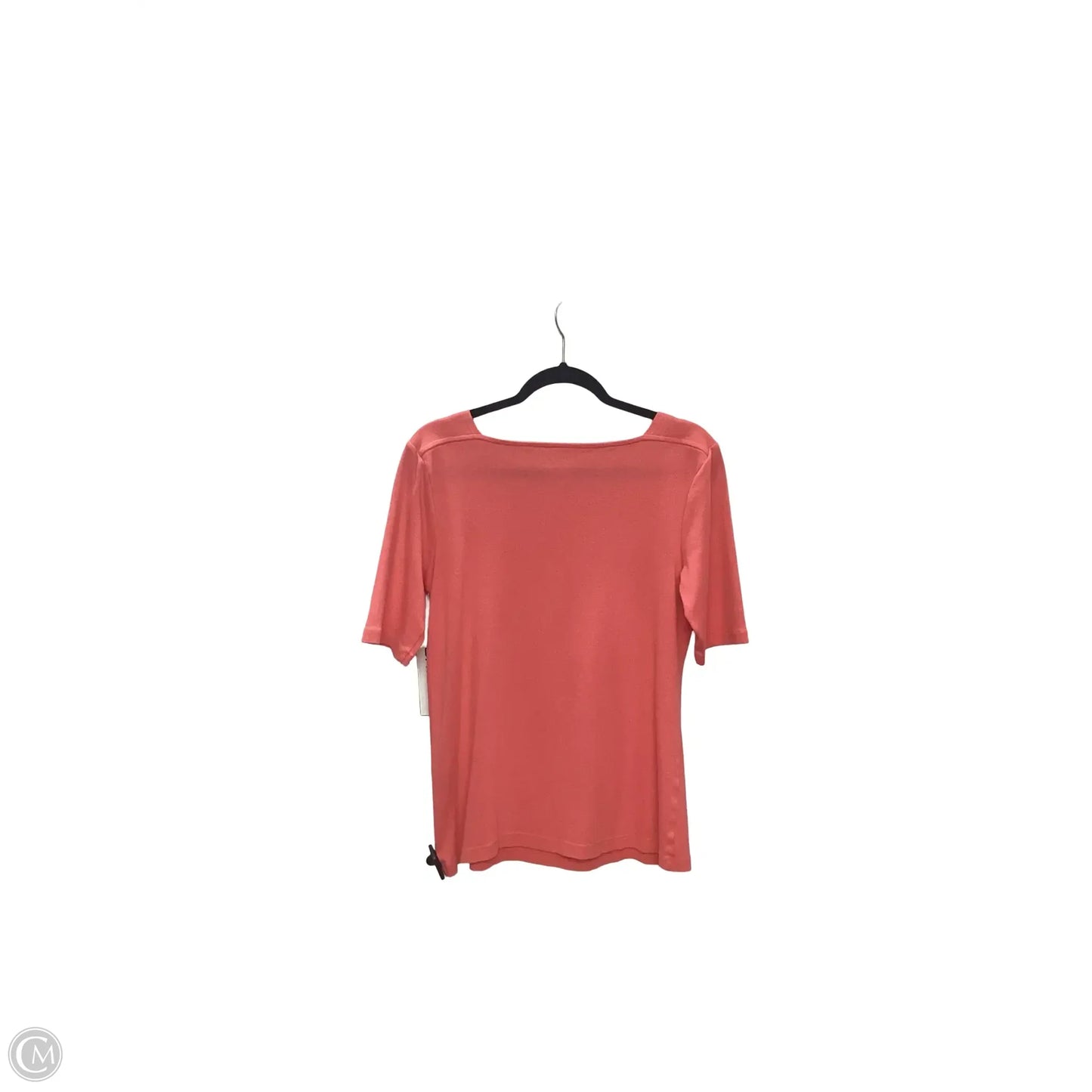 Top Short Sleeve Basic By Chicos In Pink, Size: M