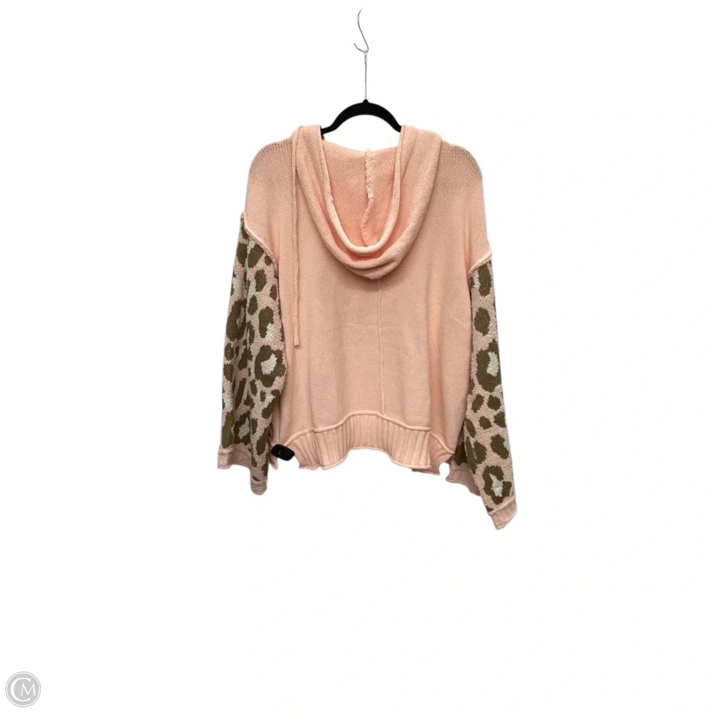 Sweatshirt Hoodie By Pol In Pink, Size: L