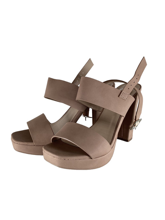 Sandals Heels Block By Delicious  Size: 7.5