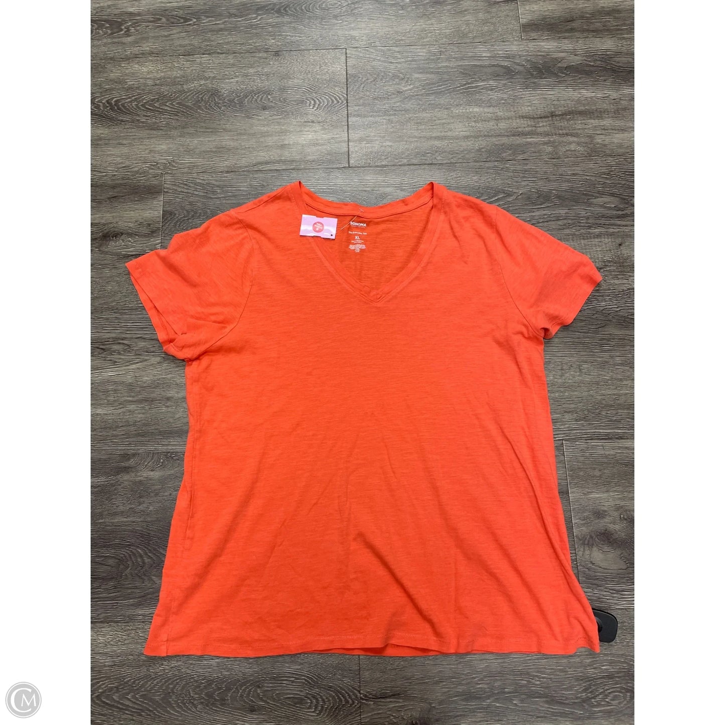 Top Short Sleeve By Sonoma In Orange, Size: Xl