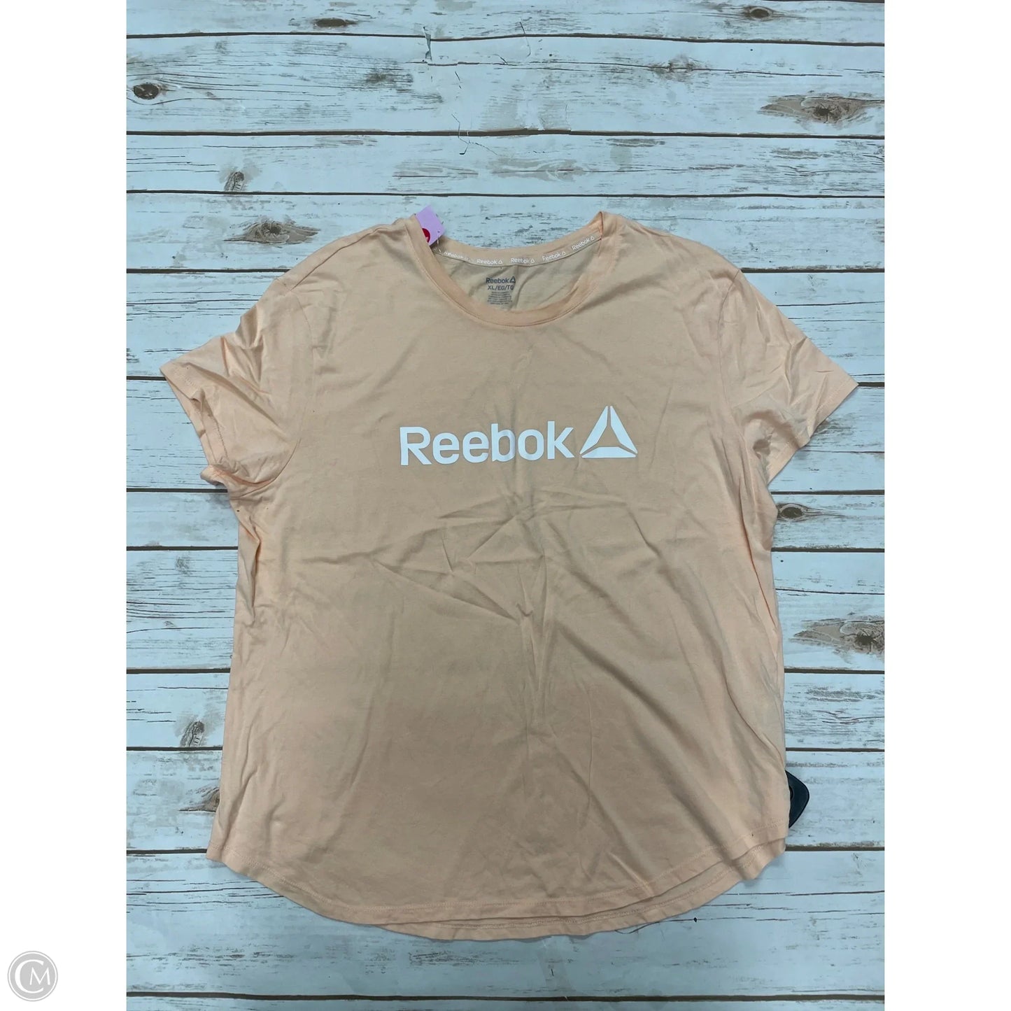 Top Short Sleeve By Reebok In Orange, Size: Xl