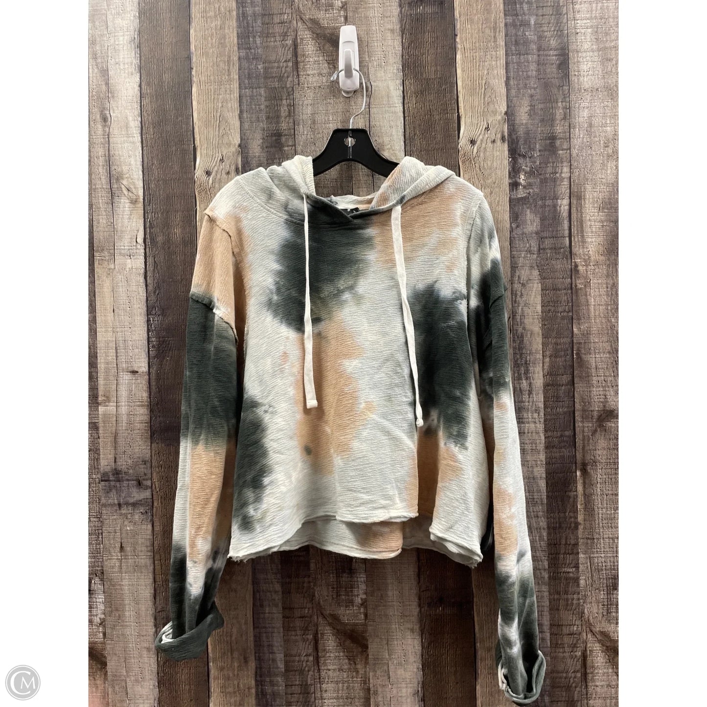 Sweater By Mono B In Tie Dye Print, Size: L