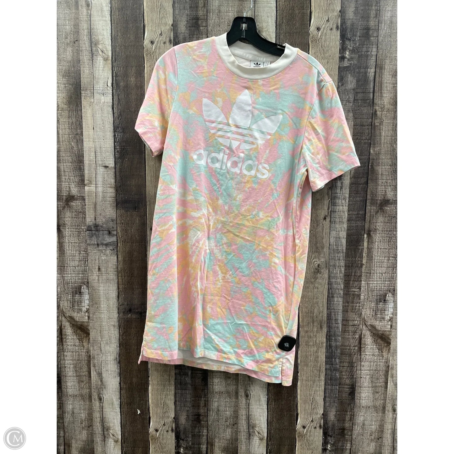 Athletic Dress By Adidas In Tie Dye Print, Size: S