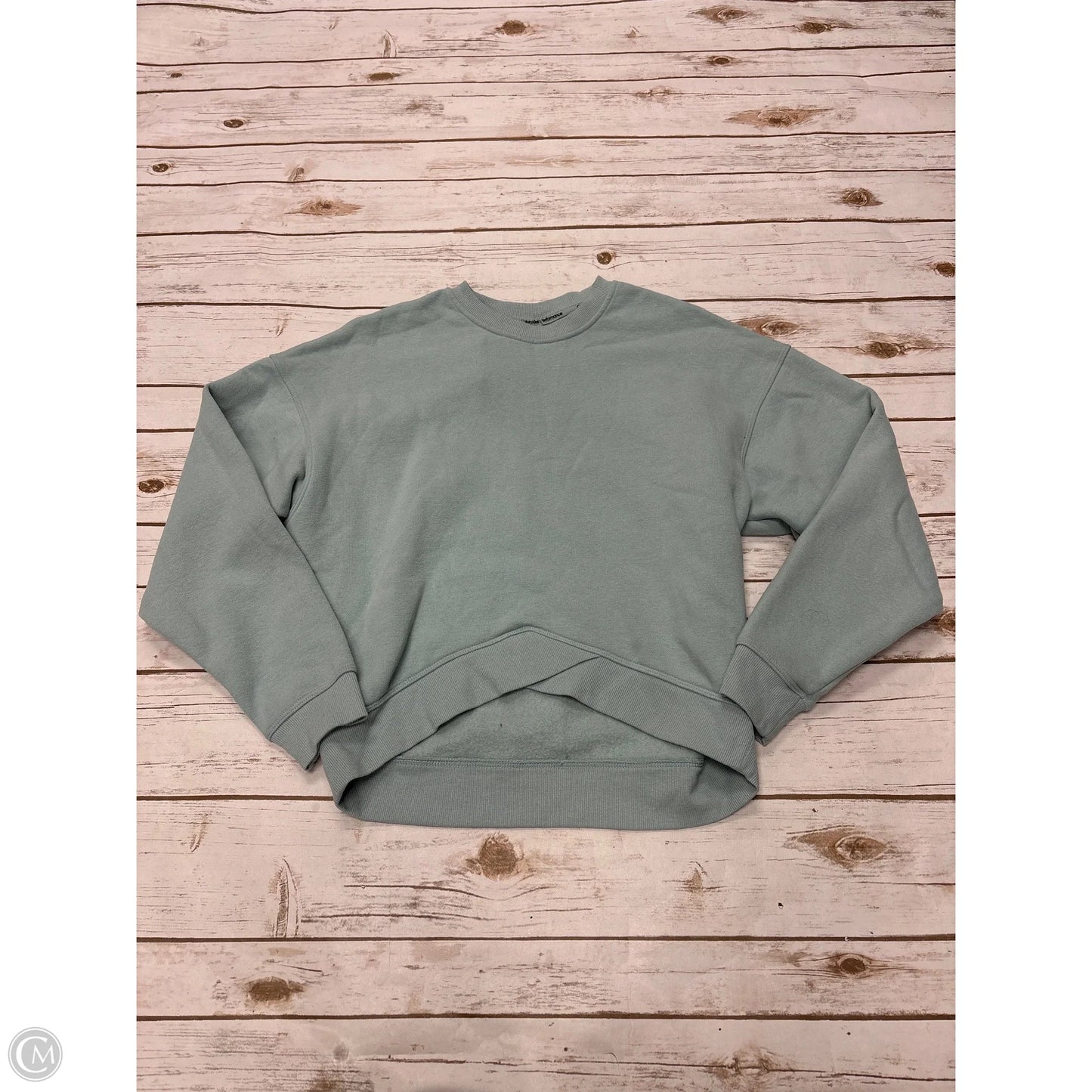 Athletic Sweatshirt Crewneck By Calvin Klein In Teal, Size: Xs