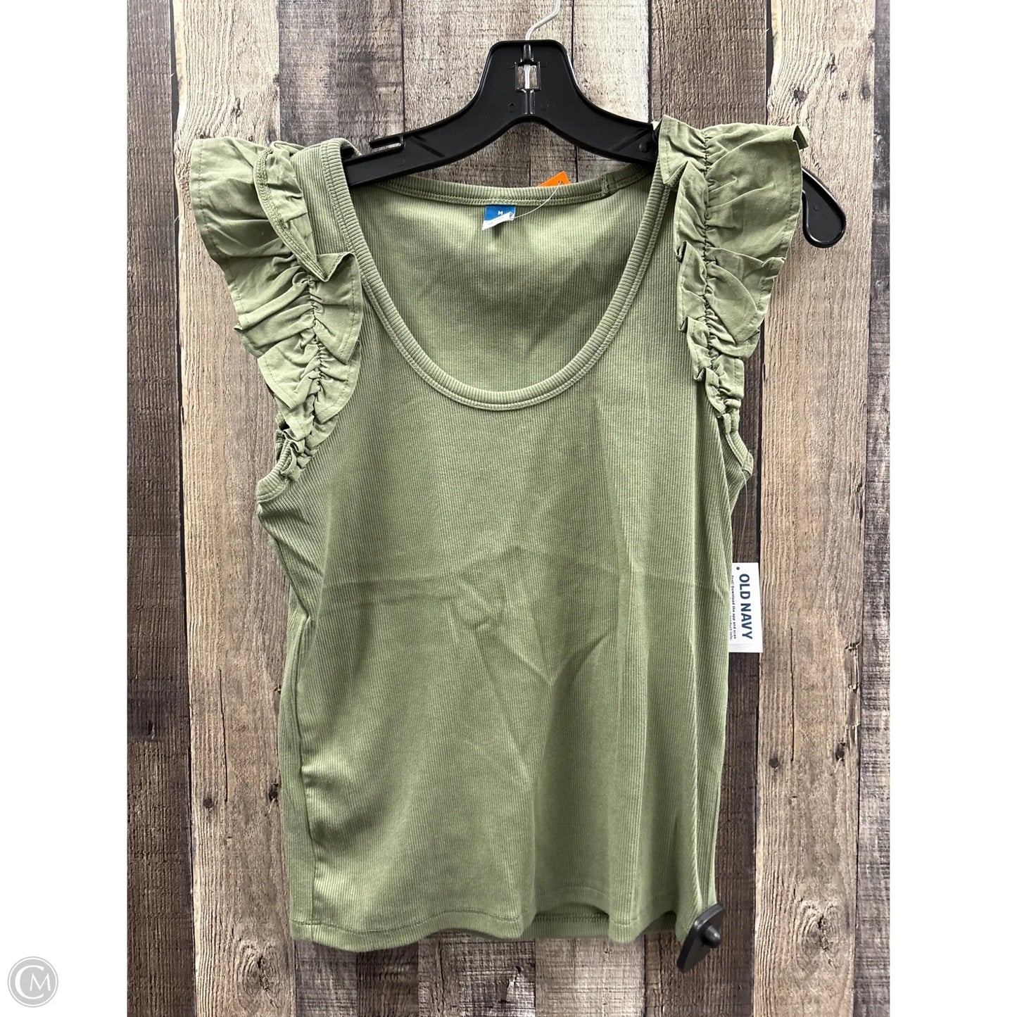 Top Sleeveless By Old Navy In Green, Size: M