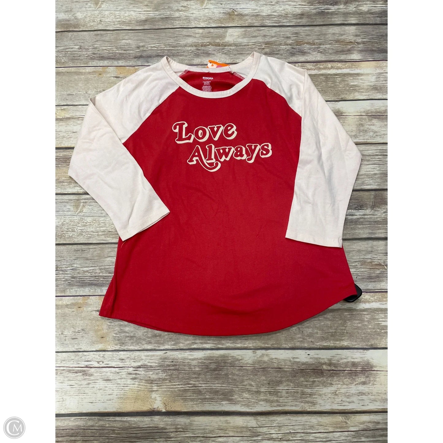 Top Sleeveless By Sonoma In Red, Size: M