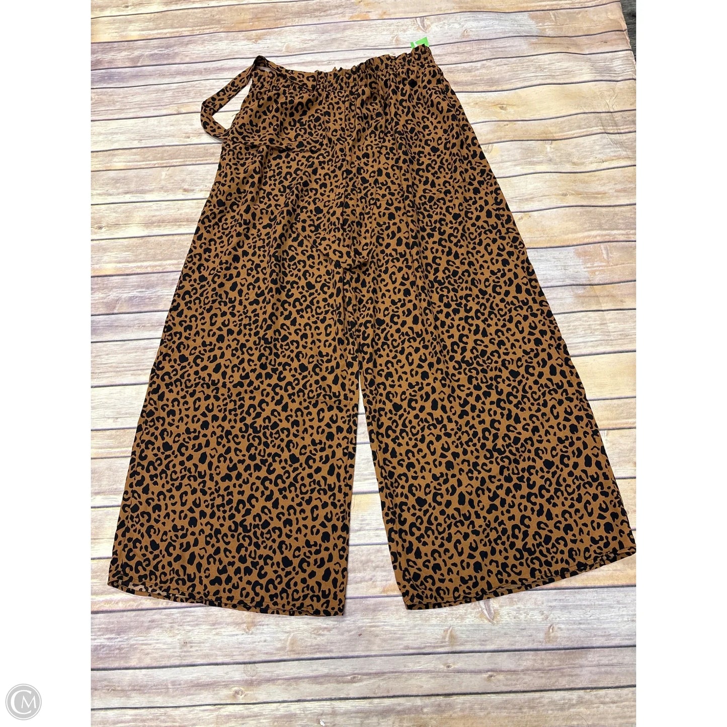 Pants Wide Leg By Sienna Sky In Animal Print, Size: L