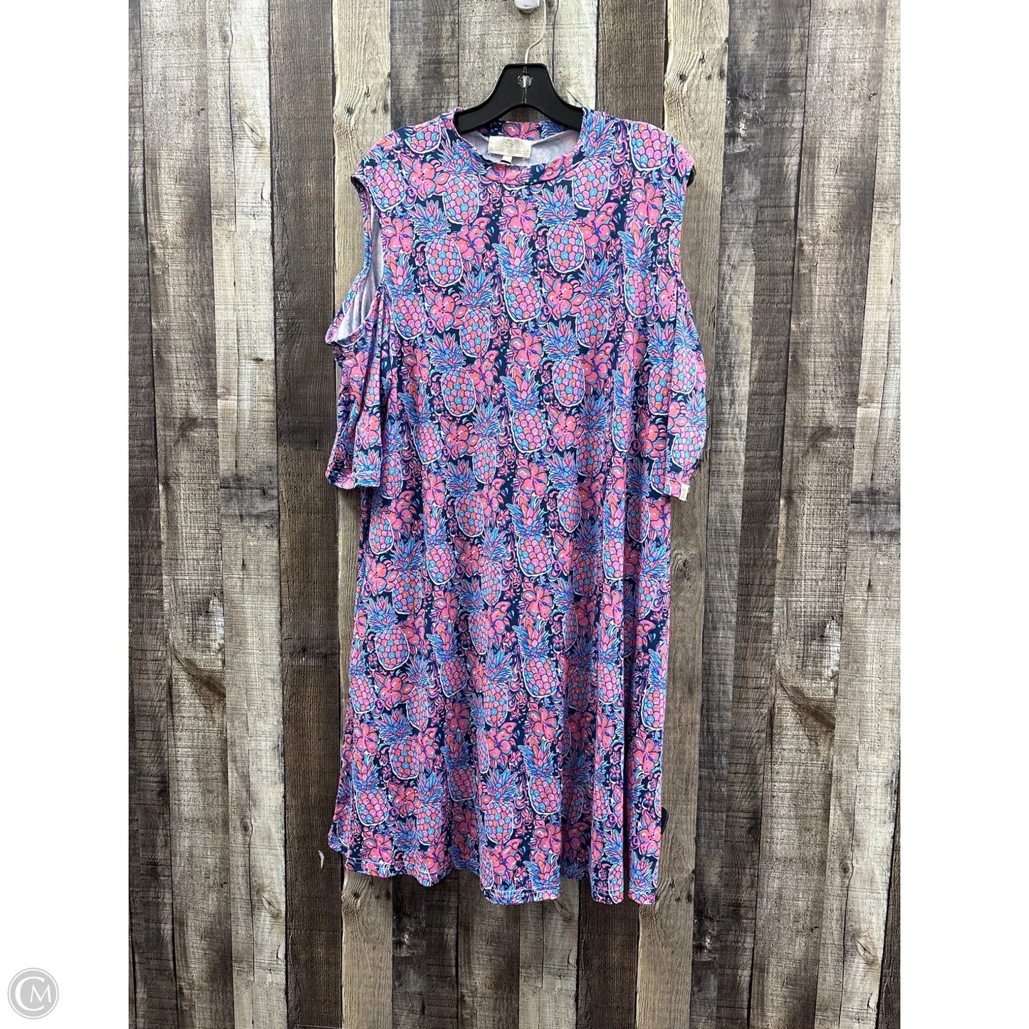 Dress Casual Midi By Simply Southern In Floral Print, Size: Xxl