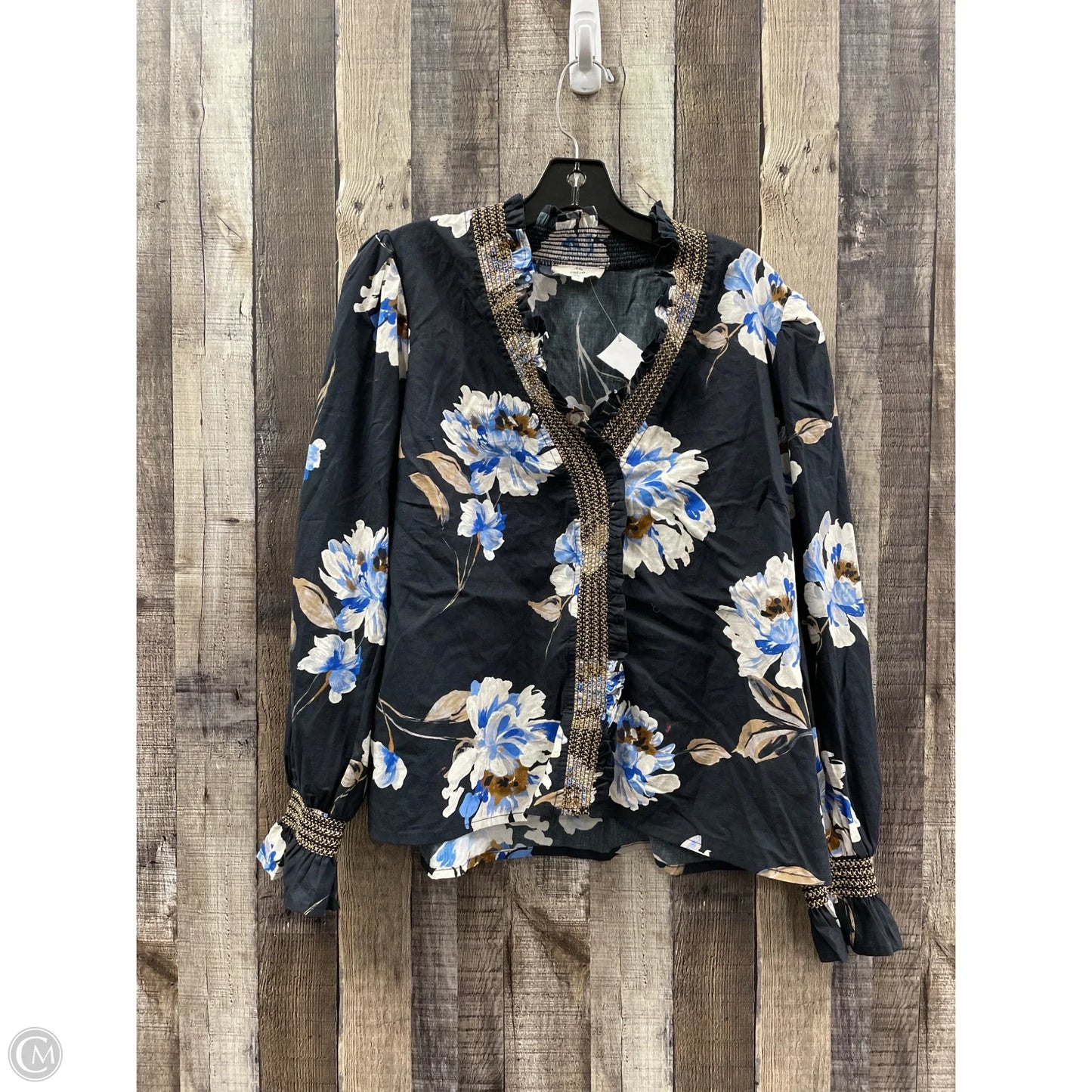 Top Long Sleeve By Entro In Floral Print, Size: S