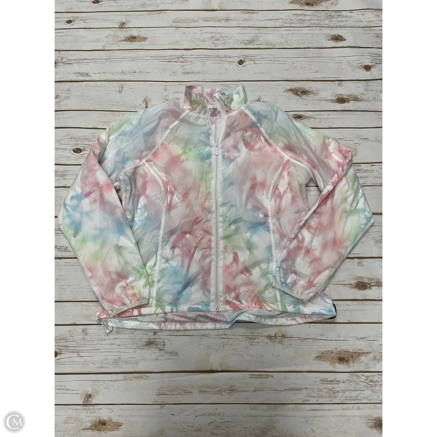 Athletic Jacket By Fila In Multi-colored, Size: Xl