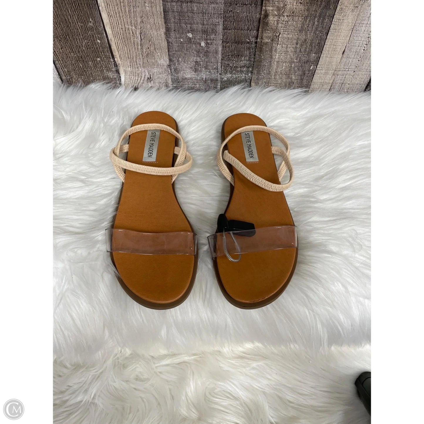 Sandals Flats By Steve Madden In Clear, Size: 8.5