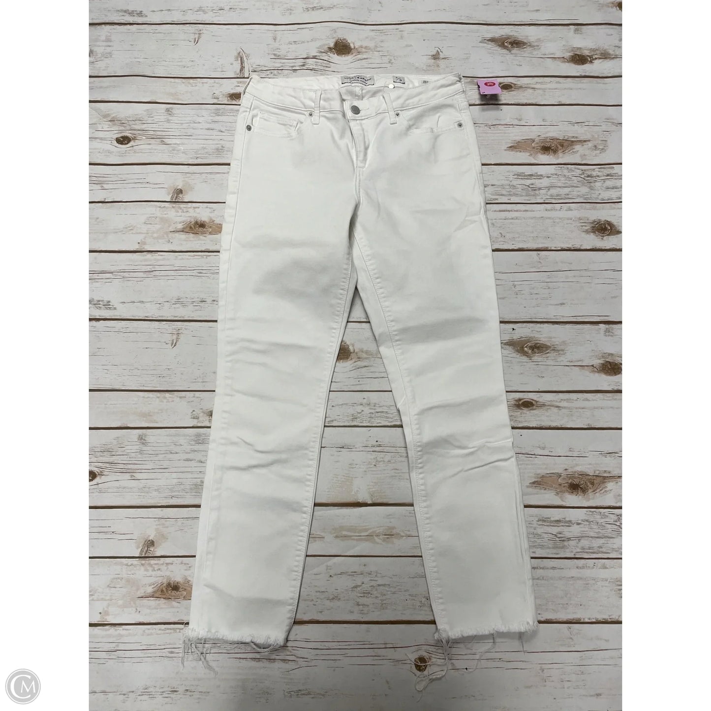 Jeans Cropped By Lucky Brand In White, Size: 6