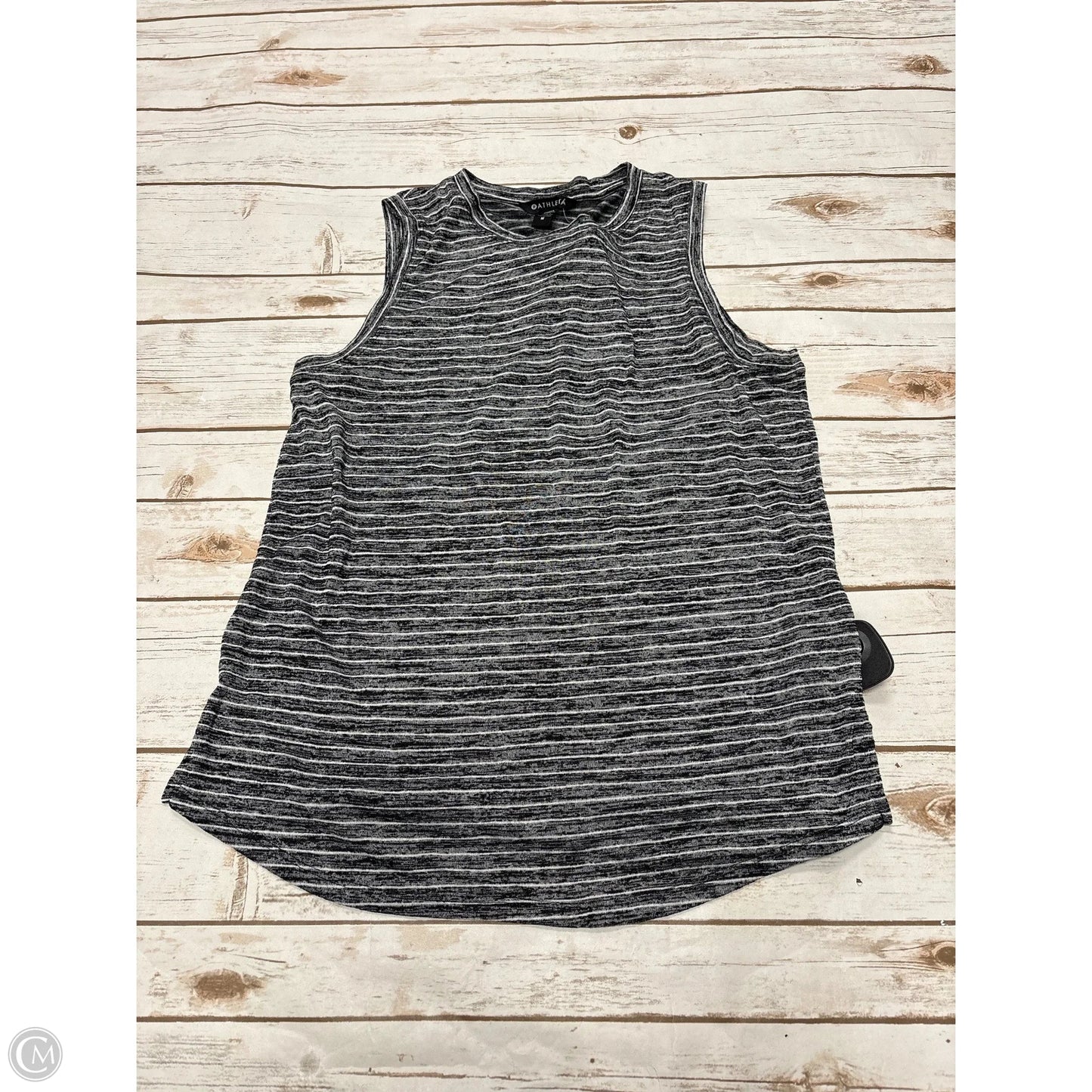 Top Sleeveless By Athleta In Striped Pattern, Size: M