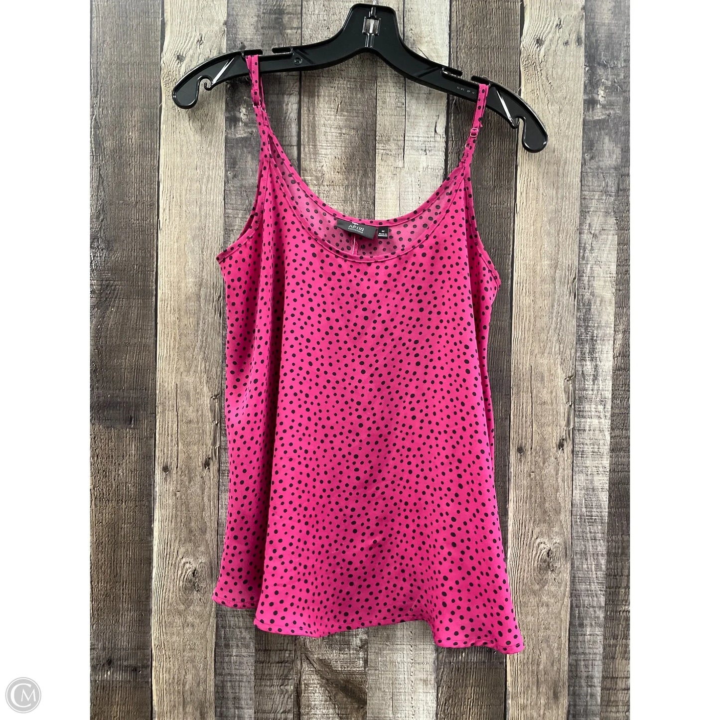 Top Sleeveless By Apt 9 In Polkadot Pattern, Size: M
