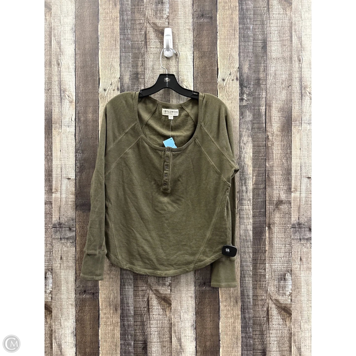 Top Long Sleeve By Idyllwind In Green, Size: M