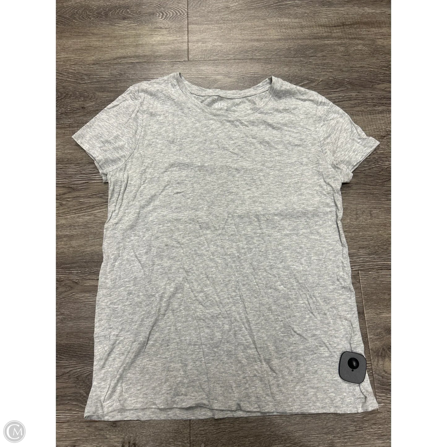 Top Short Sleeve Basic By Gap In Grey, Size: L