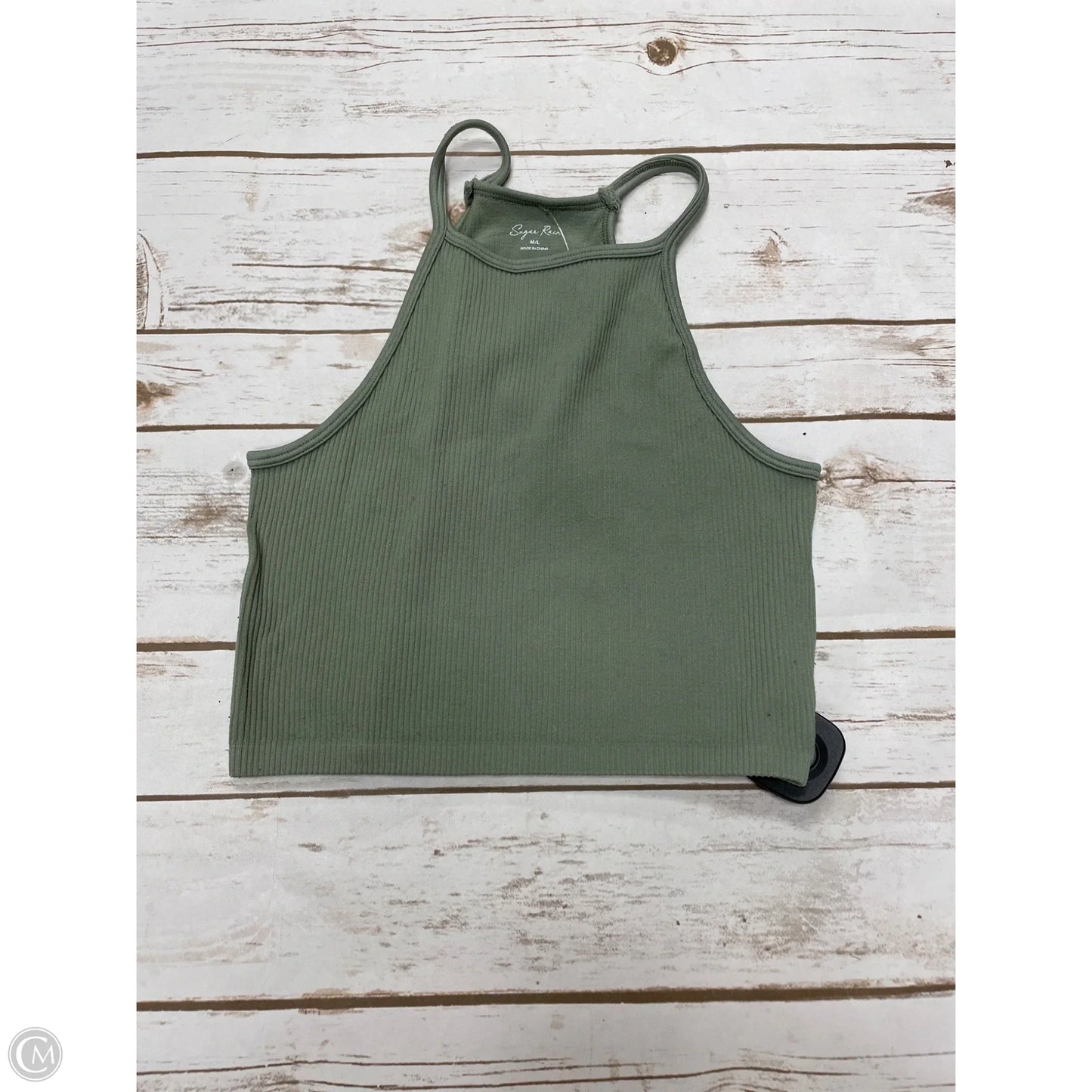 Top Sleeveless By Cme In Green, Size: M