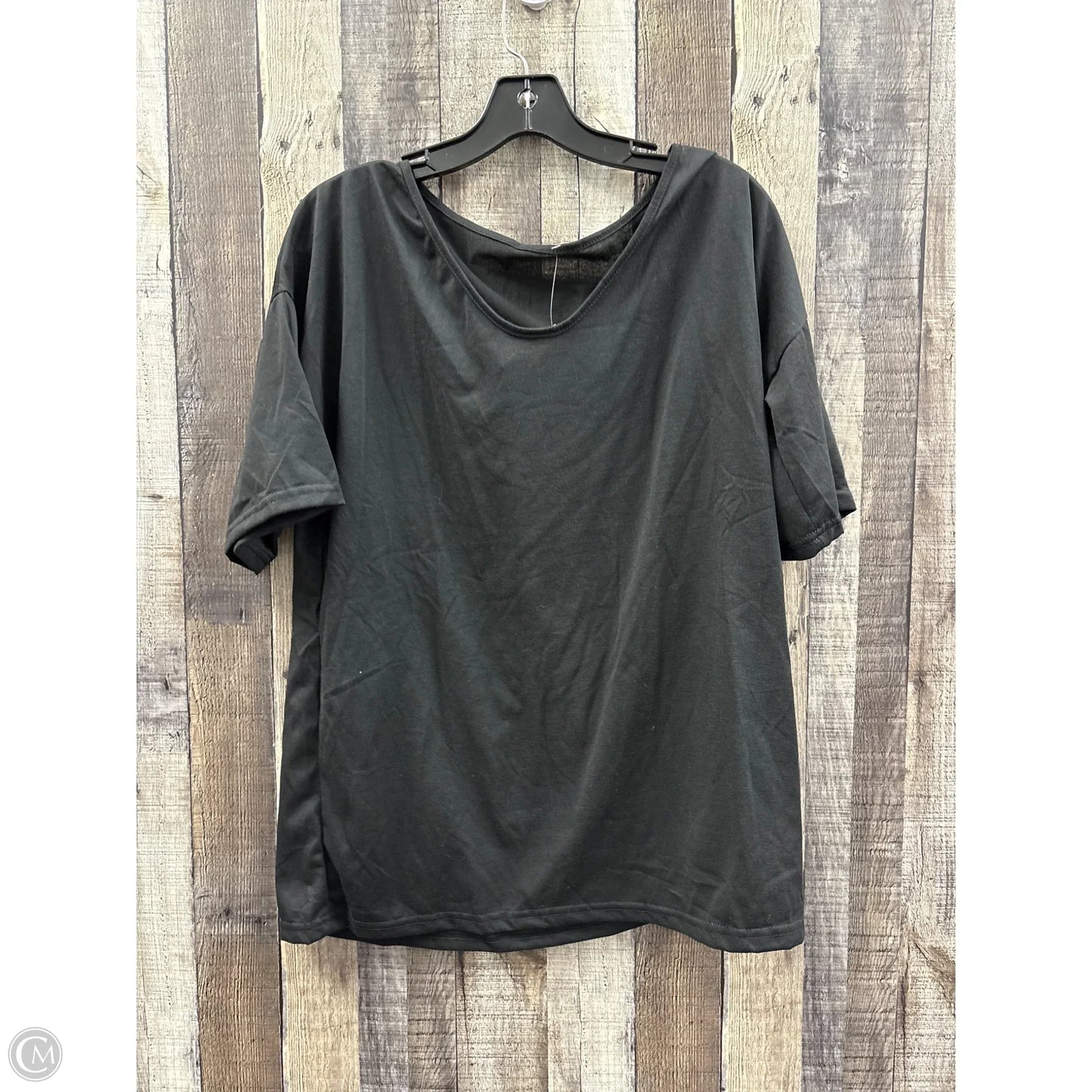 Top Short Sleeve By Cmf In Black, Size: Xl